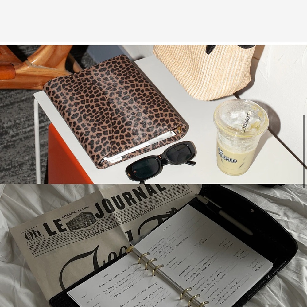 Cheetah print binder STIL sold out on their website